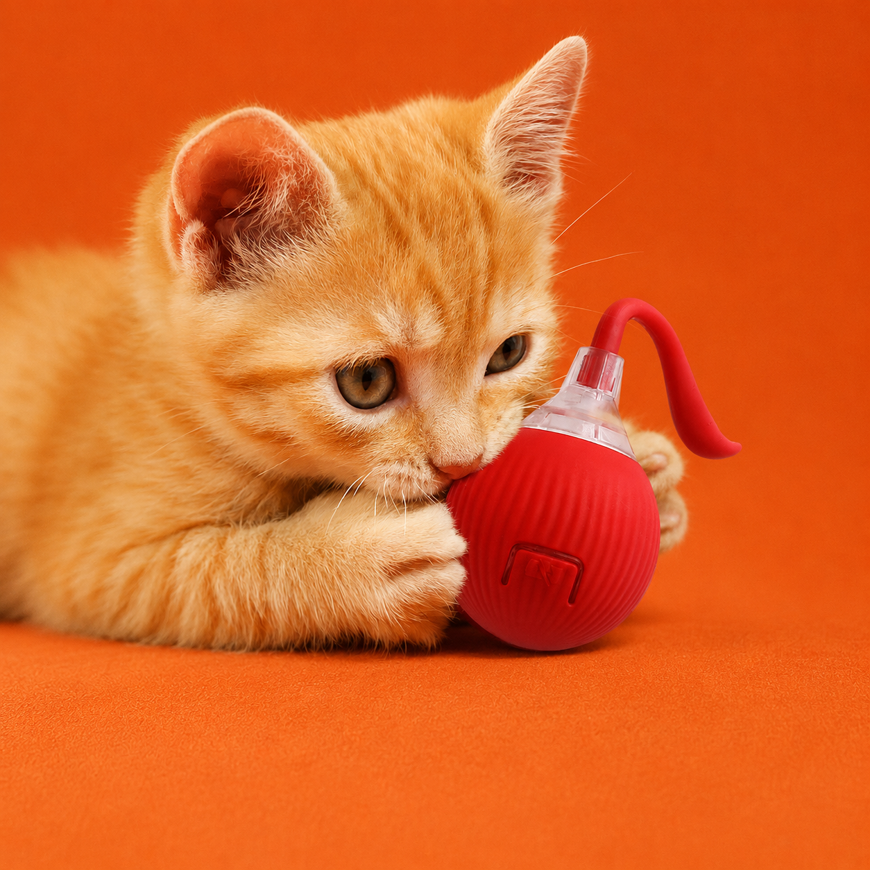Interactive Auto-Rolling Cat Toy – Smart Motion-Sensor Ball with Bird Sounds & 3 Working Modes – Rechargeable Self-Playing Toy for Cats