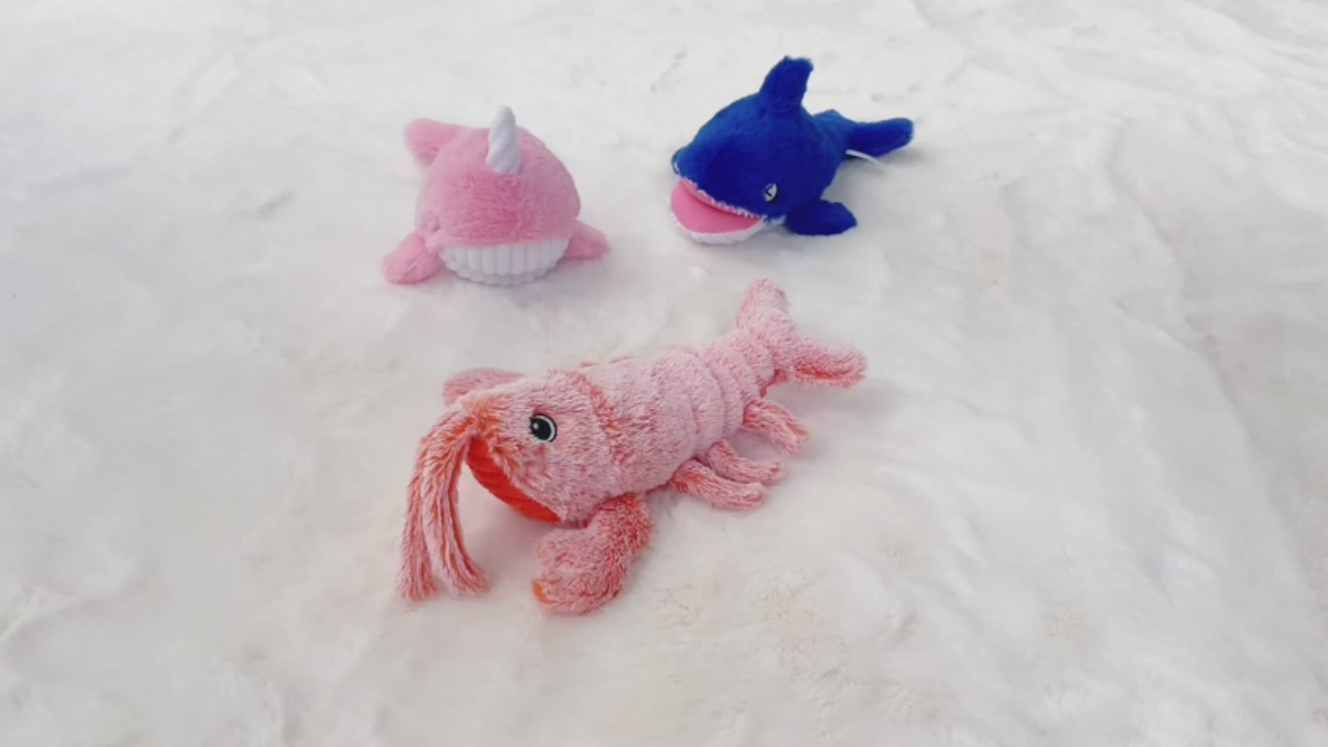 Electric Jumping Lobster Cat Toy – Interactive Moving Plush Toy with 3 Swing Modes, USB Rechargeable & Motion Sensor for Pets